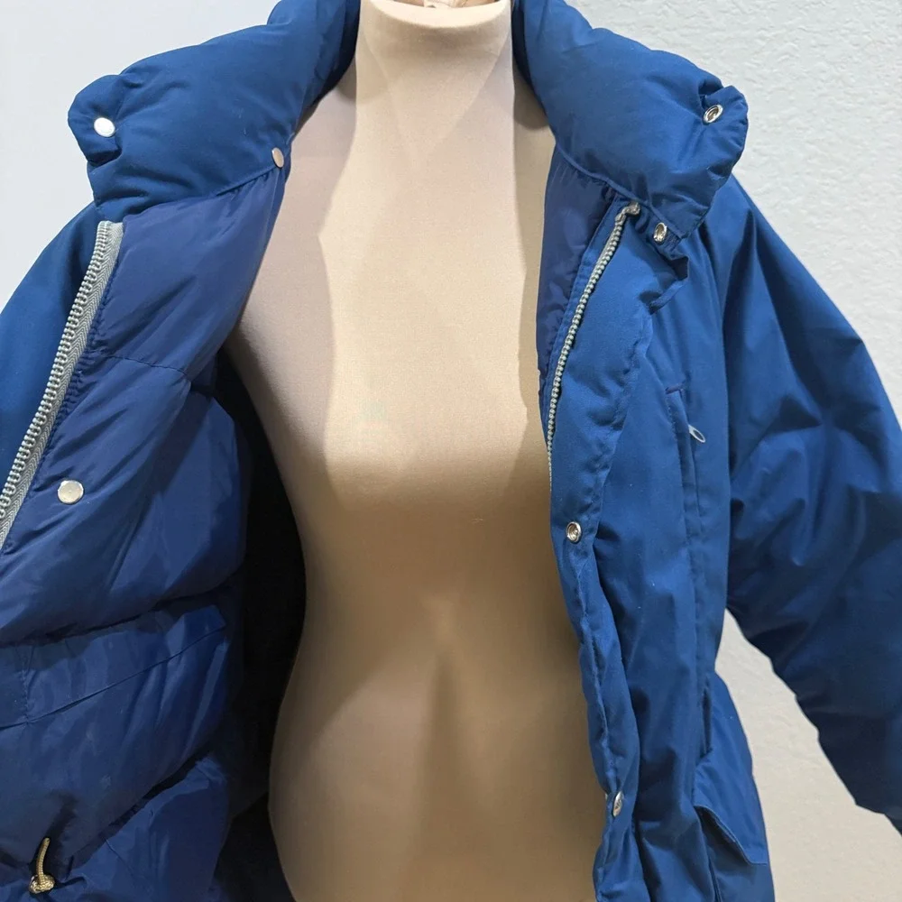 The North Face Vintage Puffer Parka Jacket Blue Mens Large Gorpcore Quilted USA
